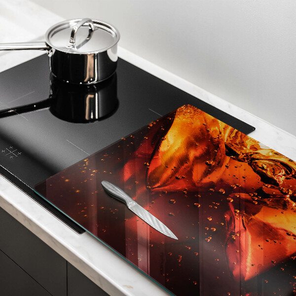 Skleněná deska do kuchyně Kolový nápoj s ledem