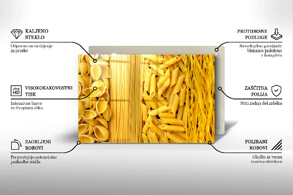 Skleněná deska do kuchyně Těstoviny