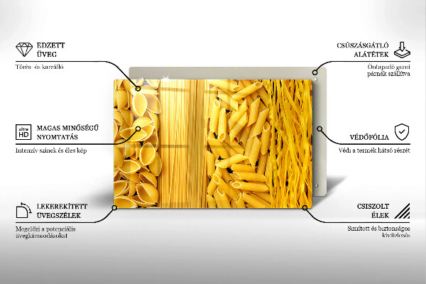 Skleněná deska do kuchyně Těstoviny