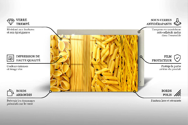 Skleněná deska do kuchyně Těstoviny