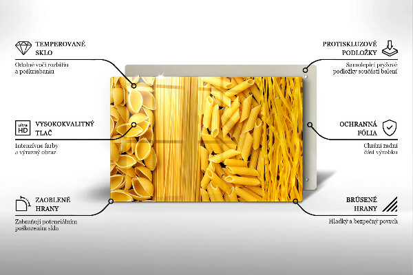 Skleněná deska do kuchyně Těstoviny