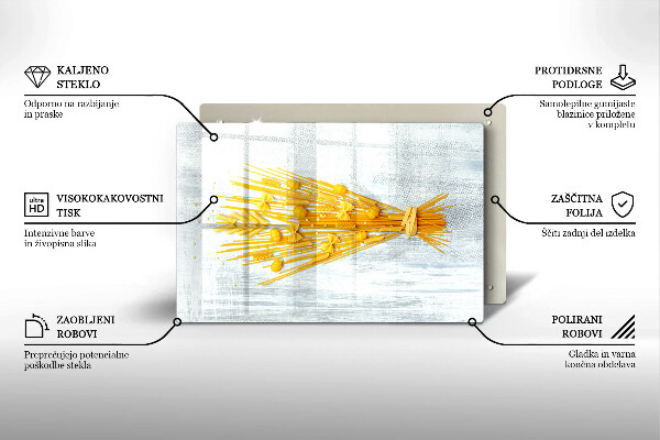 Skleněná deska do kuchyně Těstoviny