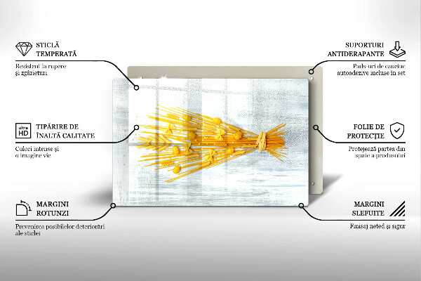 Skleněná deska do kuchyně Těstoviny