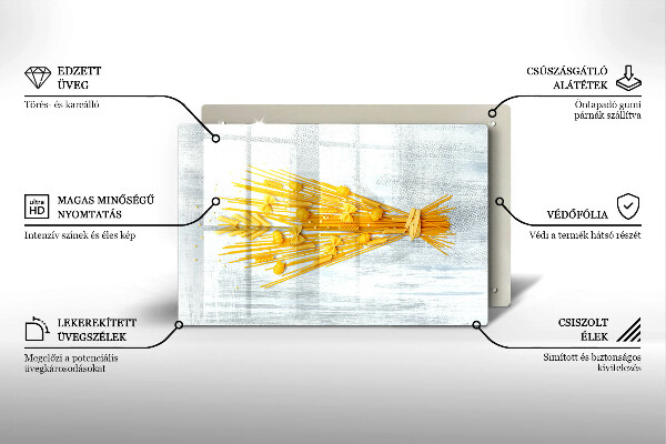 Skleněná deska do kuchyně Těstoviny