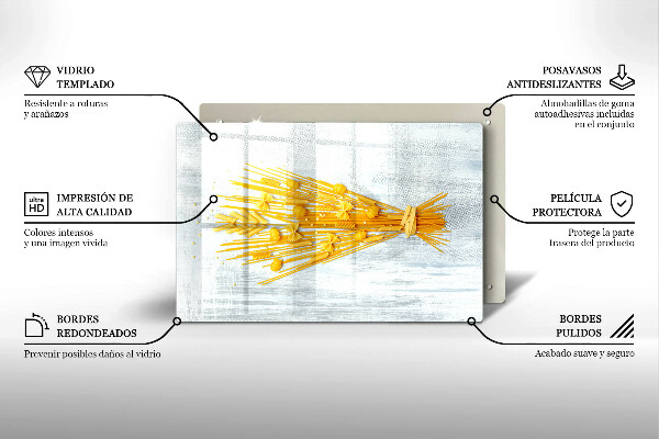 Skleněná deska do kuchyně Těstoviny