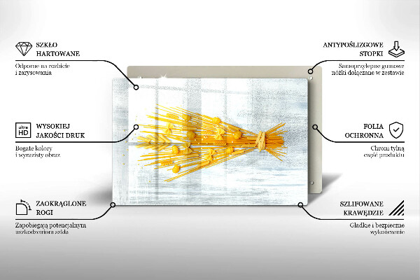 Skleněná deska do kuchyně Těstoviny