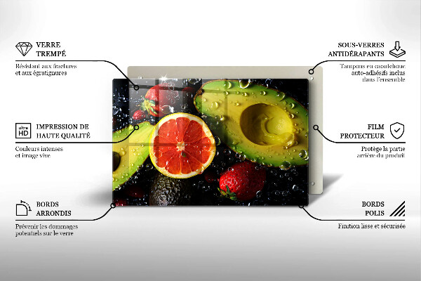 Skleněná deska do kuchyně Ovoce a zelenina