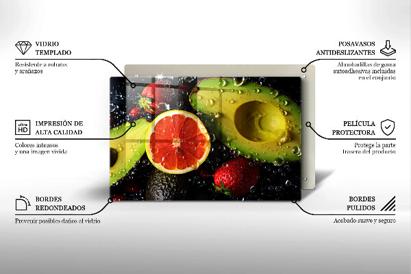 Skleněná deska do kuchyně Ovoce a zelenina
