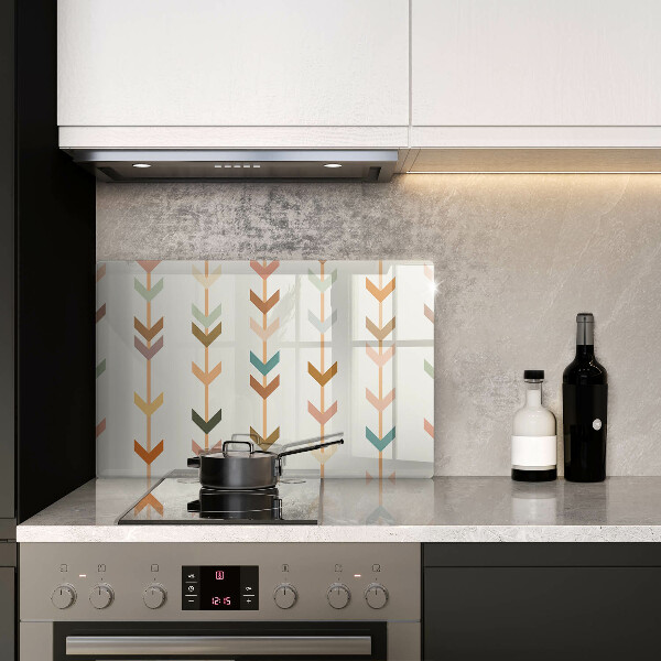 Skleněná deska do kuchyně Geometrické prvky