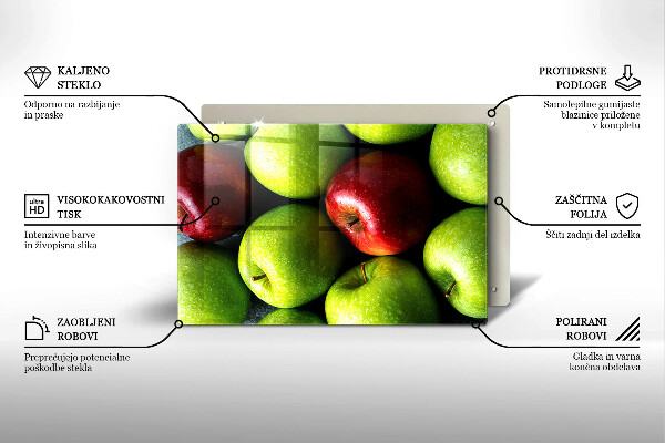 Skleněná deska do kuchyně Šťavnatá jablka
