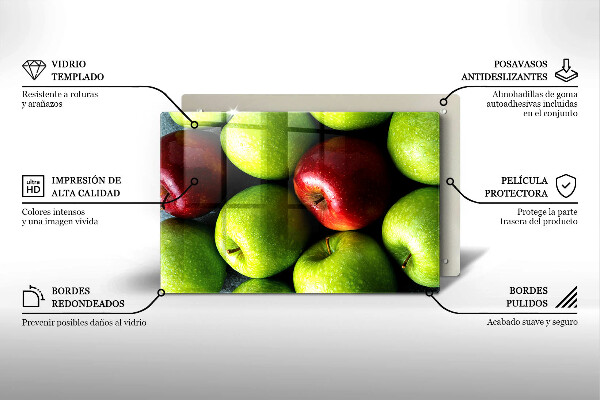 Skleněná deska do kuchyně Šťavnatá jablka