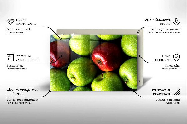 Skleněná deska do kuchyně Šťavnatá jablka
