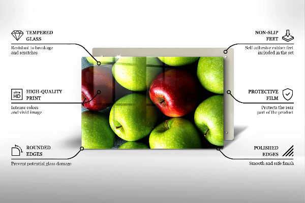 Skleněná deska do kuchyně Šťavnatá jablka