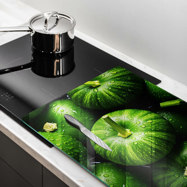 Skleněná deska do kuchyně Zelené dýně
