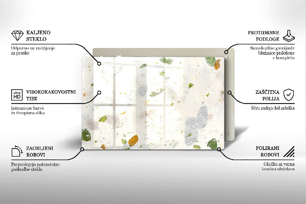 Skleněná deska do kuchyně Padající listy