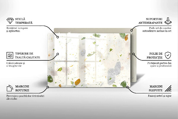 Skleněná deska do kuchyně Padající listy