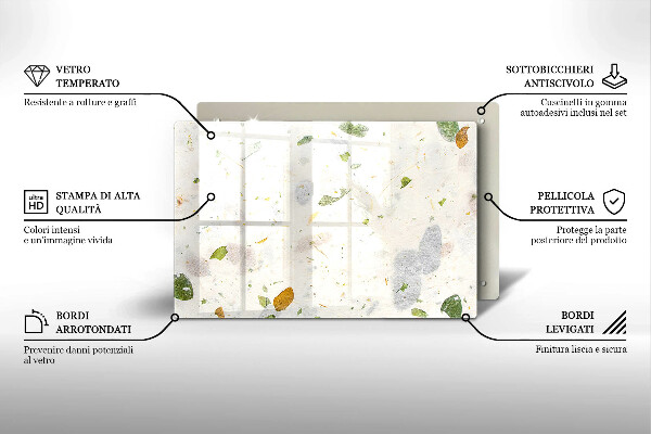 Skleněná deska do kuchyně Padající listy