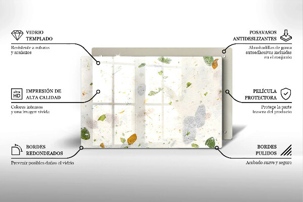 Skleněná deska do kuchyně Padající listy