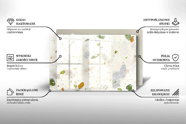 Skleněná deska do kuchyně Padající listy