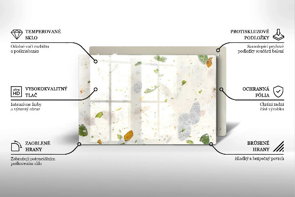 Skleněná deska do kuchyně Padající listy