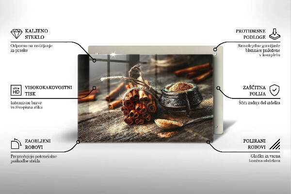 Krájecí prkénko skleněné Vanilkové lusky