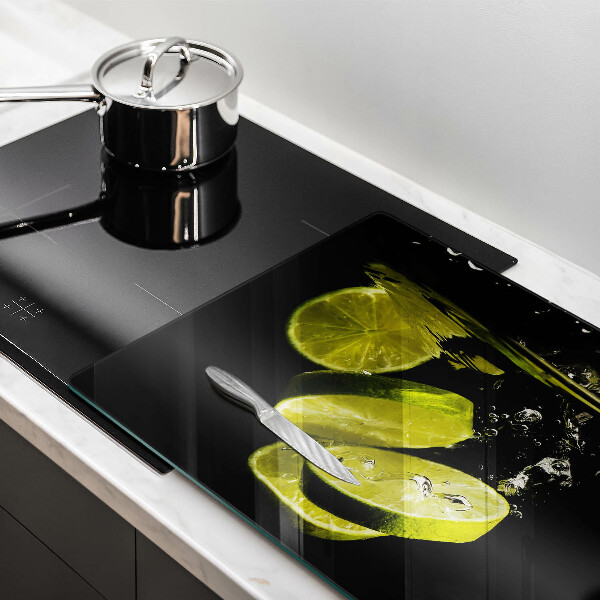 Skleněná deska do kuchyně Limetky ve vodě