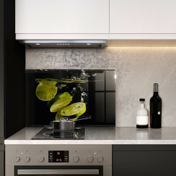 Skleněná deska do kuchyně Limetky ve vodě