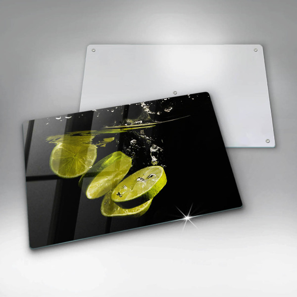 Skleněná deska do kuchyně Limetky ve vodě