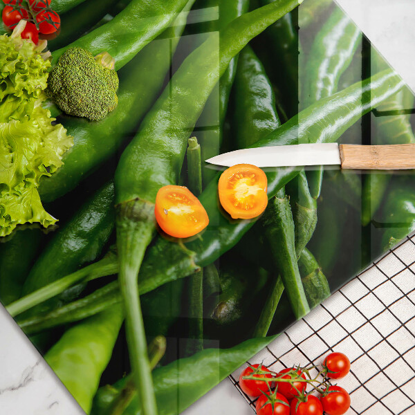 Skleněná deska do kuchyně Hrachové lusky