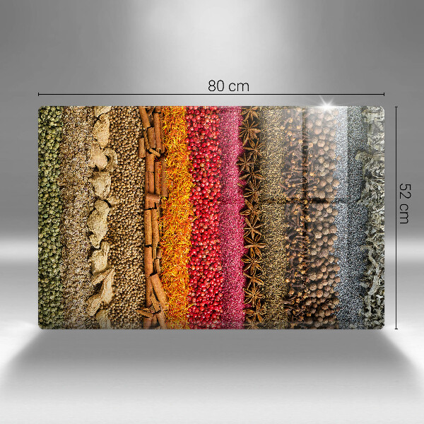 Skleněná deska do kuchyně Barevné koření