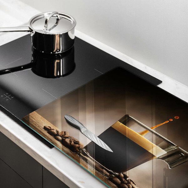 Skleněná deska do kuchyně Sklo a kávová zrna