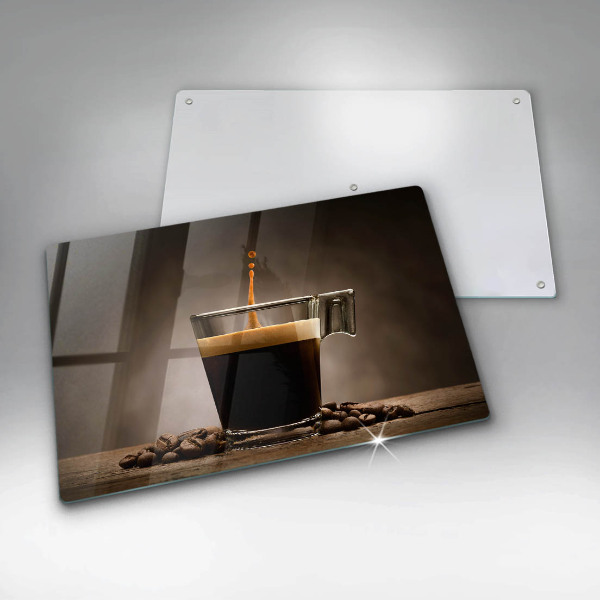 Skleněná deska do kuchyně Sklo a kávová zrna