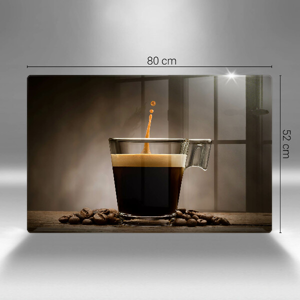 Skleněná deska do kuchyně Sklo a kávová zrna