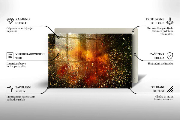 Skleněná deska do kuchyně Barevné koření