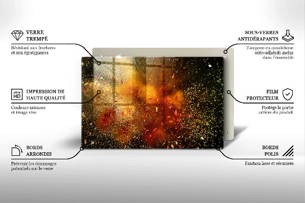 Skleněná deska do kuchyně Barevné koření