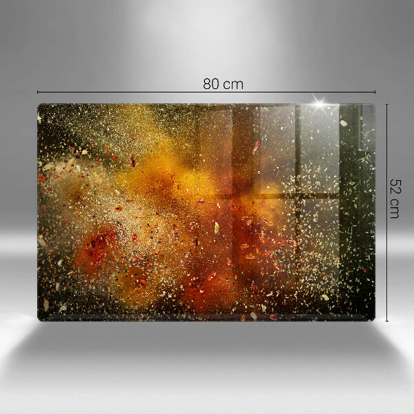 Skleněná deska do kuchyně Barevné koření