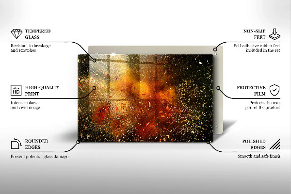 Skleněná deska do kuchyně Barevné koření