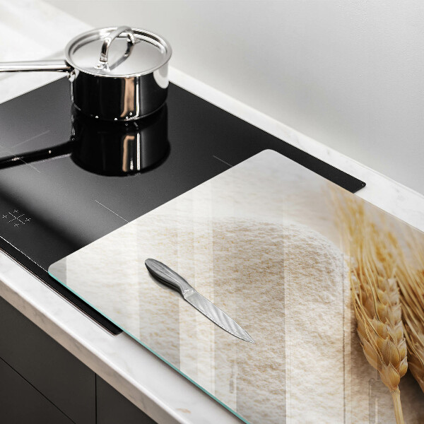 Skleněná deska do kuchyně Mouka a obilné klasy