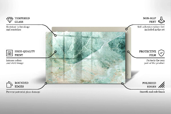 Krájecí prkénko skleněné Kamenná struktura