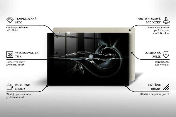 Skleněná deska do kuchyně Moderní abstrakce
