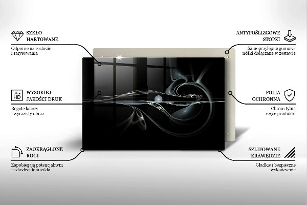 Skleněná deska do kuchyně Moderní abstrakce