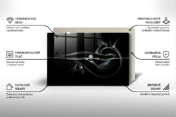 Skleněná deska do kuchyně Moderní abstrakce