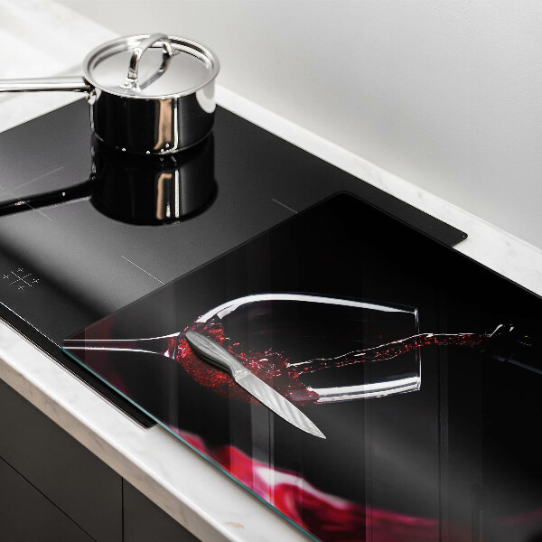 Skleněná deska do kuchyně Sklenka červeného vína