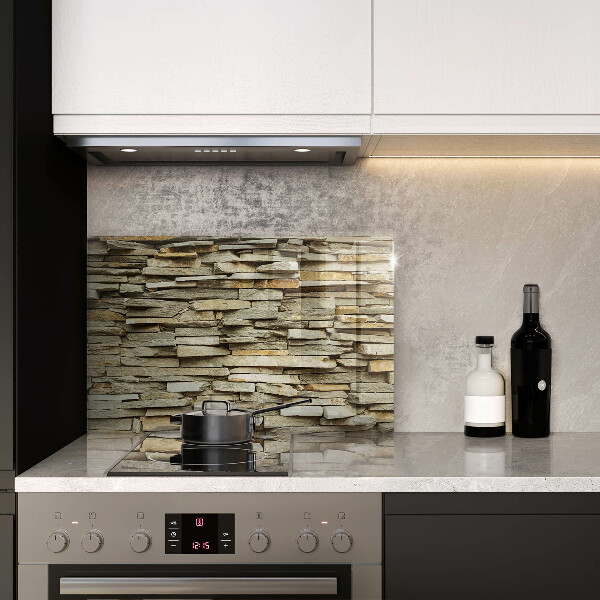 Skleněná deska do kuchyně Dekorativní kameny