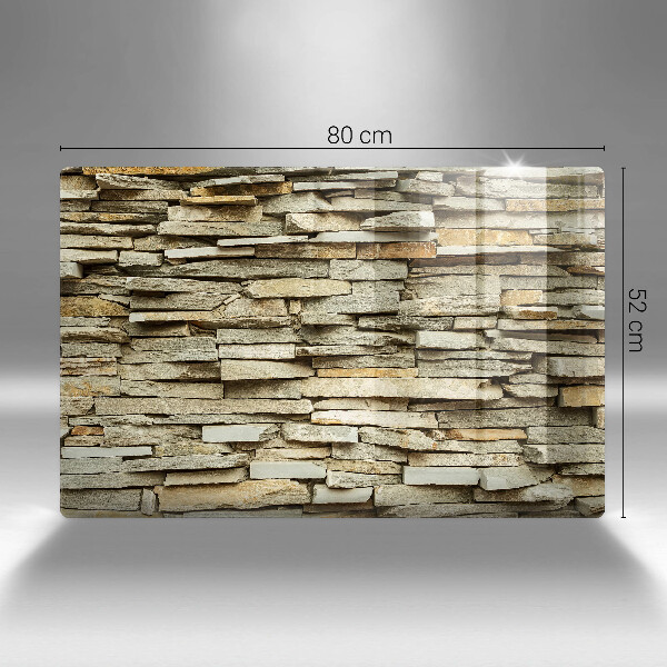 Skleněná deska do kuchyně Dekorativní kameny