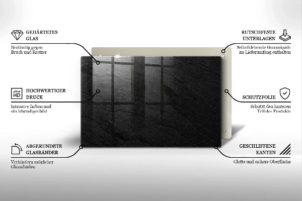 Krájecí prkénko skleněné Textura kamene