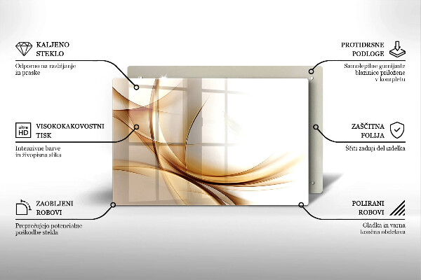 Skleněná deska do kuchyně Abstraktní tvary