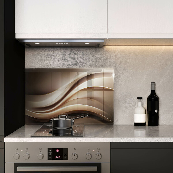 Skleněná deska do kuchyně Abstrakce jemné linie