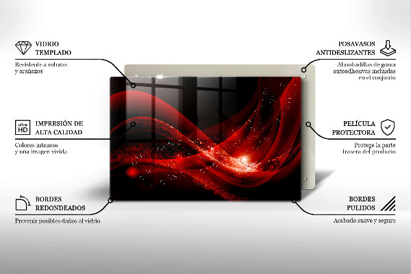 Skleněná deska do kuchyně Moderní abstrakce