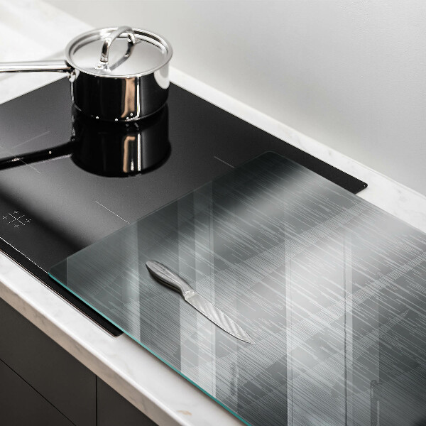 Skleněná deska do kuchyně Kovová textura